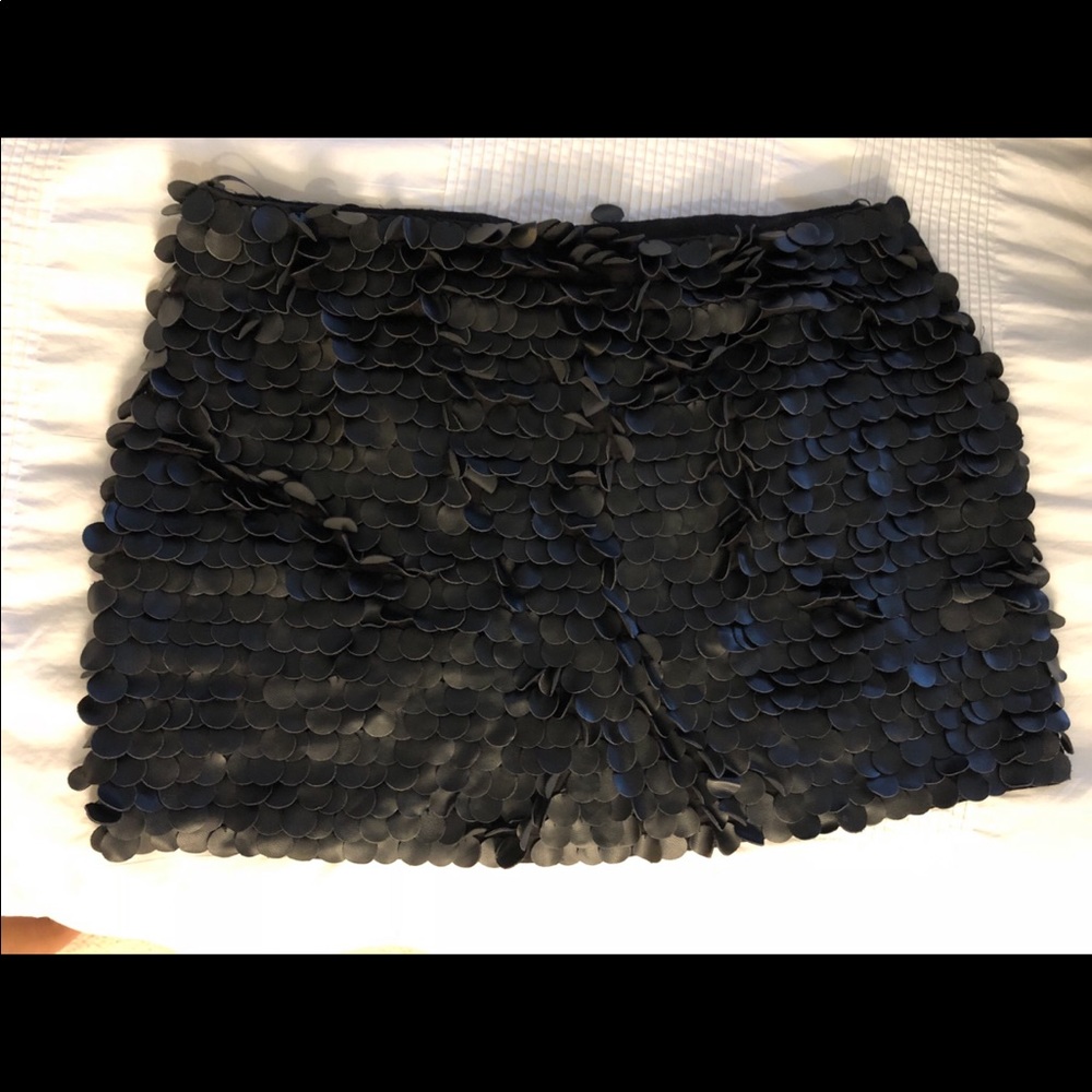 Faux Leather Mini Skirt